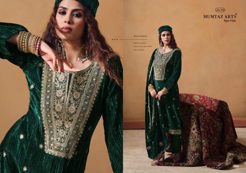 Maharani By Mumtaz Arts Crush Velvet Designer Salwar Suits